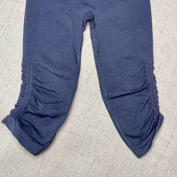 Lululemon In The Flow Crop ll Leggings Navy Blue 6 - Picture 6 of 11